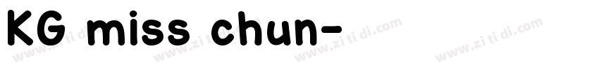 KG miss chun字体转换